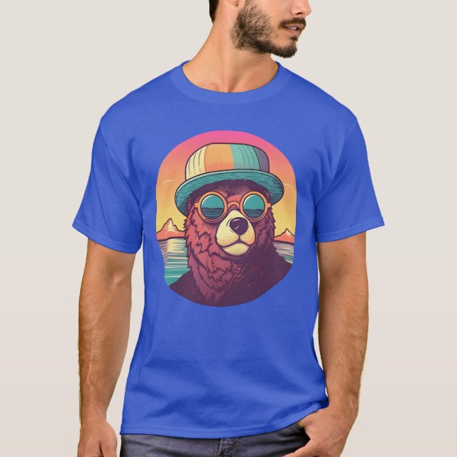 T-shirt Vintage Bear Lovers retro (Devant)
