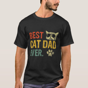 T-shirt Vintage Best Cat Papa Ever Cat Cat Daddy Poison
