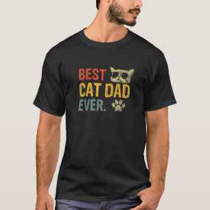 T-shirt Vintage Best Cat Papa Ever Cat Cat Daddy Poison