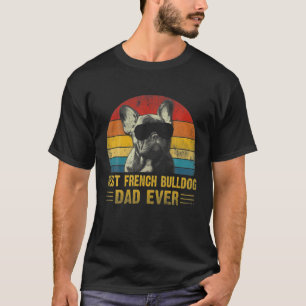 T-shirt Vintage Best French Bulldog Papa Jamais Fête des p
