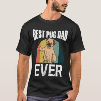 T-shirt Vintage Bester Mops Papa Toutes les fois I Carlins