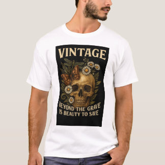 T-shirt Vintage Bloom & Bones”
