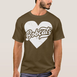 T-shirt Vintage Bobcats School Spirit Lycée Mascotte