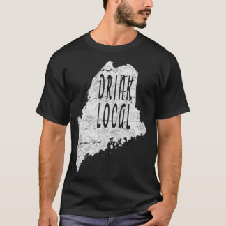 T-shirt Vintage Boire bière artisanale locale Maine