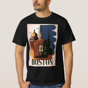 T-shirt Vintage Boston, Massachusetts La chevauchée de Pau