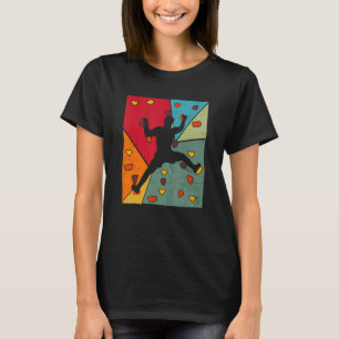 T-shirt Vintage Bouldering Rock Escalade Pour Hommes Femme