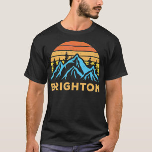 T-shirt Vintage Brighton Utah Retro Mountain Randonnée Sou