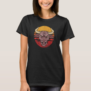 T-shirt Vintage Bull Rider Retro Rodeo Sunset Bull Rider