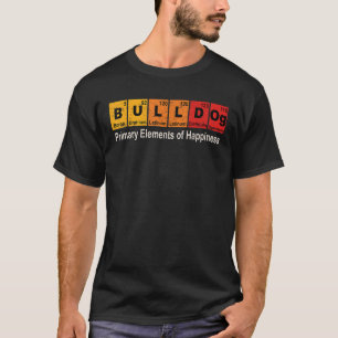 T-shirt Vintage Bulldog Science enseignant amusant Tab pér