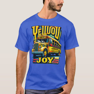 T-shirt Vintage Bus scolaire Jaune Joie