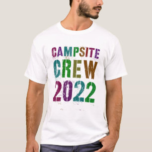 T-shirt Vintage CAMPSITE CREW 2022 Summer Staff Counselor
