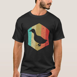 T-shirt Vintage Canard Rétro Canard Silhouette 60S Les ann