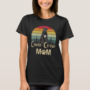 T-shirt Vintage Cane Corso Maman Amoureux de les chiens Fê