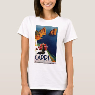 T-shirt Vintage Capri Italie Voyage