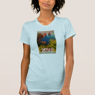 T-shirt Vintage Capri L'Isola del Sole Italie Bleu