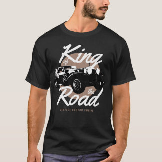 T-shirt Vintage car is truly the king of the road boy frie