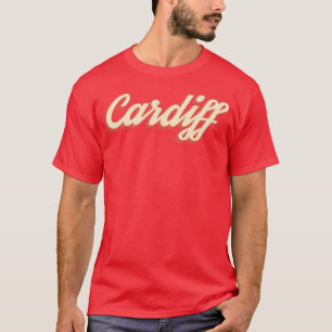 T-shirt Vintage Cardiff Pays de Galles drôle