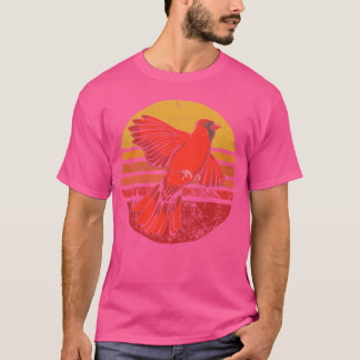 T-shirt Vintage Cardinal Birds Funny Red Bird Lovers vinta