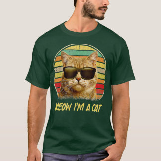 T-shirt vintage cat kitty meow i'm a cat kitty funny cat l