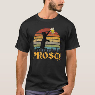 T-shirt Vintage Cat Retro Allemagne Oktoberfest Fête de la