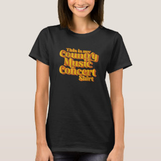 T-shirt Vintage C'Est Mon Pays Concert Musique Drôle Ret