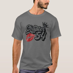 T-shirt Vintage Chapter 54 Classy Lips Happy Birthday 54