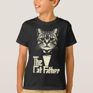 T-shirt Vintage chat père papa vie chat papa joyeux fête d
