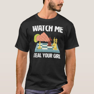 T-shirt Vintage Chess boxer Me Regarder Voler Votre Fille