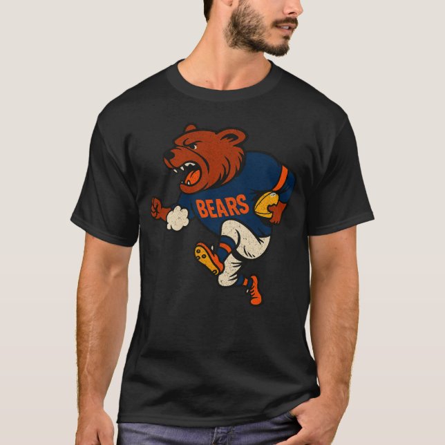 T-shirt Vintage Chicago Bears retro (Devant)