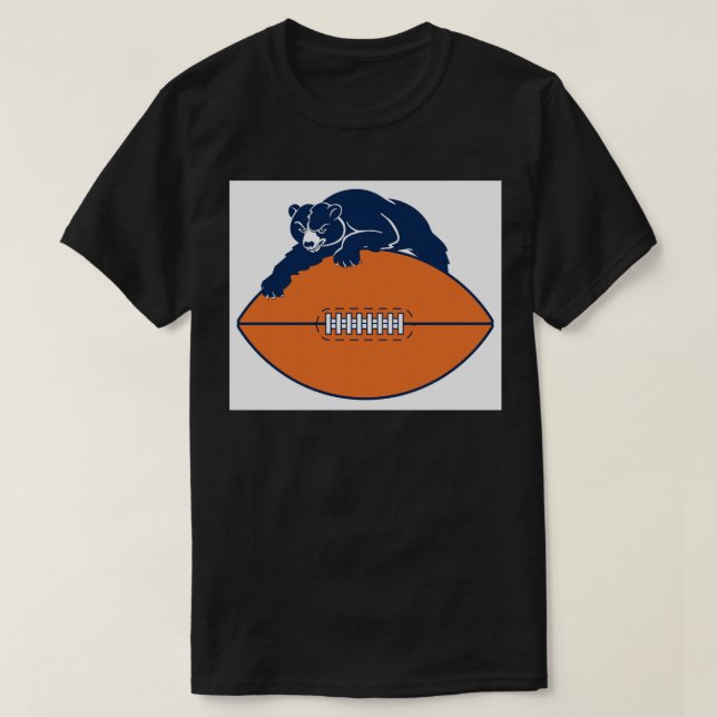 T-shirt Vintage Chicago Bears Sticker (Design devant)