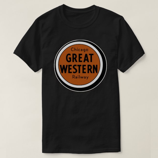 T-shirt Vintage Chicago Great Western (Design devant)
