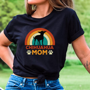 T-shirt Vintage Chihuahua Chien Maman coucher de soleil