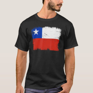 T-shirt Vintage Chile Flag Chilean Independence Day