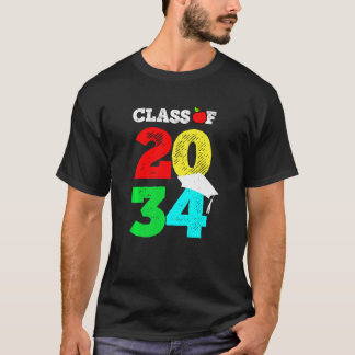 T-shirt Vintage Class Of 2034 Magical Back To School Grow