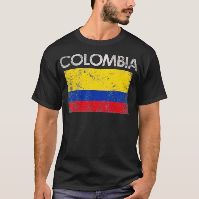 T-shirt Vintage Colombia (Devant)