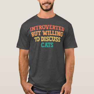 T-shirt Vintage Coloré Funny Introverti Mais Prêt À D