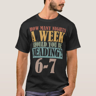 T-shirt Vintage Combien de Soirs par Semaine Devriez-Vous 