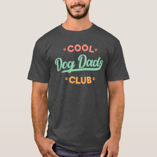 T-shirt Vintage Cool Dog Dads Club Funny Fathers Day Dog L