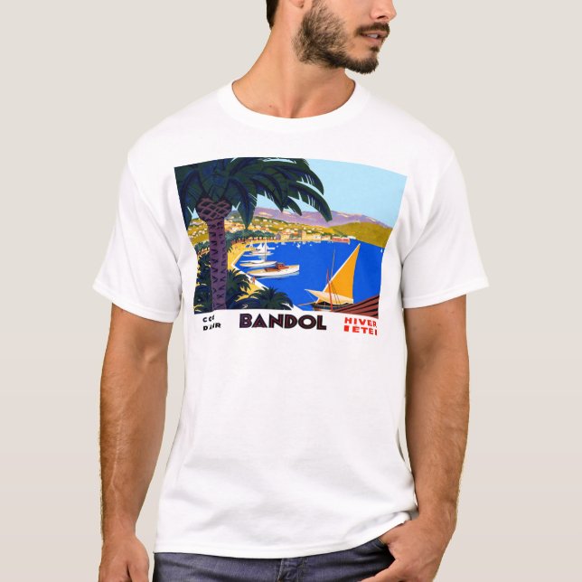 T-shirt Vintage Côte d'Azur (Devant)