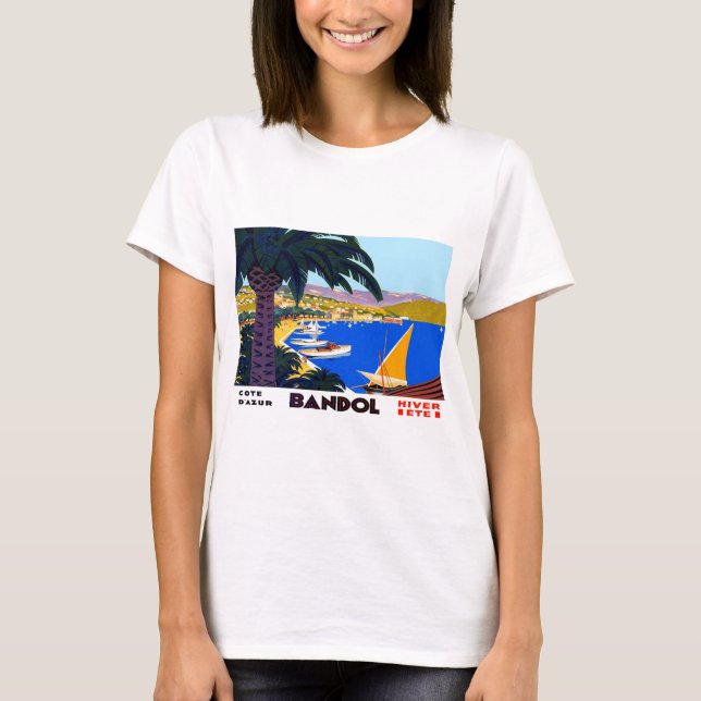 T-shirt Vintage Côte d'Azur (Devant)