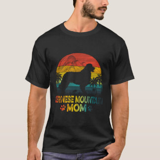 T-shirt Vintage coucher de soleil Bernese Mountain Dog Mam