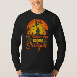 T-shirt Vintage coucher de soleil Mon Foxhin Dog Ride Shot