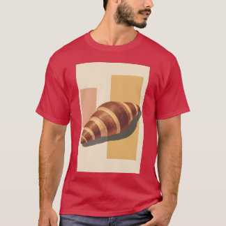 T-shirt Vintage Croissant Poster Retro Bakery Wall Art gif