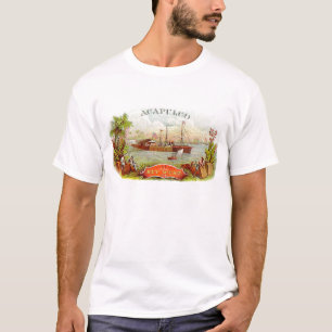 T-shirt vintage d'Acapulco de conception de cigare