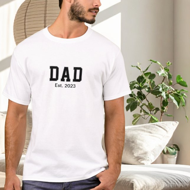 T-shirt Vintage Dad Established Gift (Créateur téléchargé)