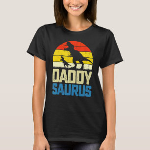 T-shirt Vintage Daddysaurus Fête des pères Rex Daddy Sauru