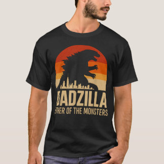 T-shirt Vintage Dadzilla Père Des Monstres Pères
