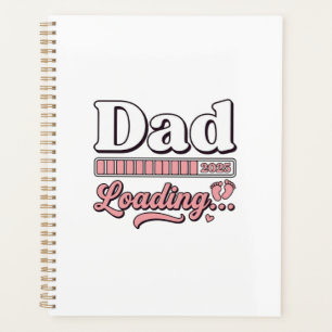 T-shirt vintage d'annonce de bébé 2025 Papa en rou