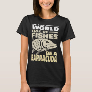 T-shirt vintage dans le monde plein de poissons Be a Barra