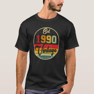 T-shirt vintage de 32 ans 1990 32e jour B